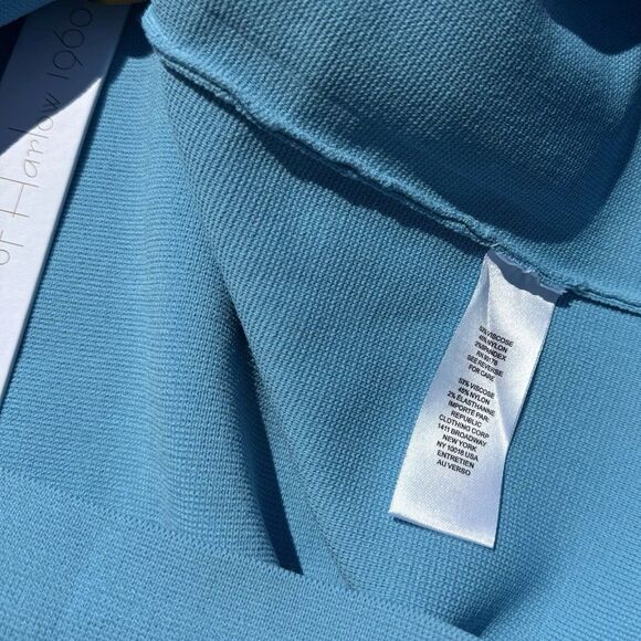 House Of Harlow 1960 Blue Combo 2 Piece Set Crop Top & Skirt NWT $198 Size Large - Picture 9 of 11